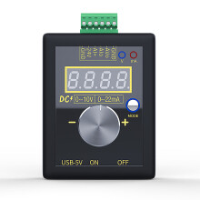 (With battery) Professional 4-20mA & 0-10V Digital Signal Generator and 0-20mA Current Transmitter for Electronic Measuring Instruments