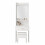 (White Stool) White Dressing Table w/ Mirror Drawer and Stool 1