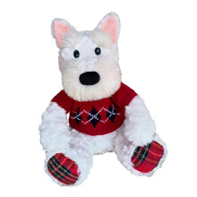(Sweater) Pluche pop van West Highland Terrier, 30 cm, gevuld met PP-katoen, knuffel voor kinderen, decoratie voor slaapkamer, meerkleurig