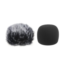 Couvercle-Cheveux courts noirs et blancs + housse de protection