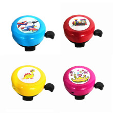 (train red) Bike Bells, Cartoon Animals Pattern Loud Crisp Sound, Butterfly Powder, Ferroalloy PP, for Mountain Road Folding Bike Handlebars