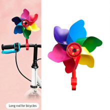 (Floral post) Bike Windmill Light for Handlebars with 3 LED Modes, Fits 2-2.5cm Bars