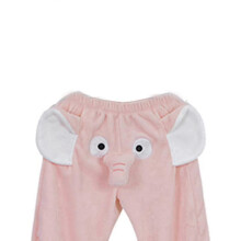 (Pink, XL) Unisex-Pyjamahose mit Elefantenmuster, elastischem Bund, lockerer Passform, aus Spandex, in Rosa und Blau, Größen M–XXL