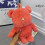 (orange pink) Plush Doll Bear Backpack Anime Patterned Imitation Wool Zipper Closure Lining Polyester 4
