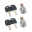 2Pcs Cabinet Lock with Key Zinc Alloy Tool Box Lock Replacement 3