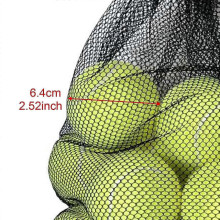 (Yellow, 6.4cm) 12 piłek tenisowych do treningu, do użytku w pomieszczeniach, średnica 6,4 cm, w woreczku ze ściągaczem