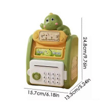 (1pcs, rabbit) Multifunctional Fingerprint Password Lock Smart Fully Simulator Piggy Automatic Cute Bank Coin