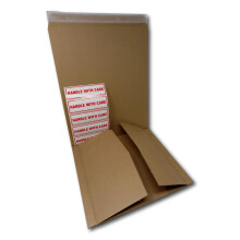 10 x 12'' Vinyl Record Mailers LP Postal Boxes Peel Seal Brown Card