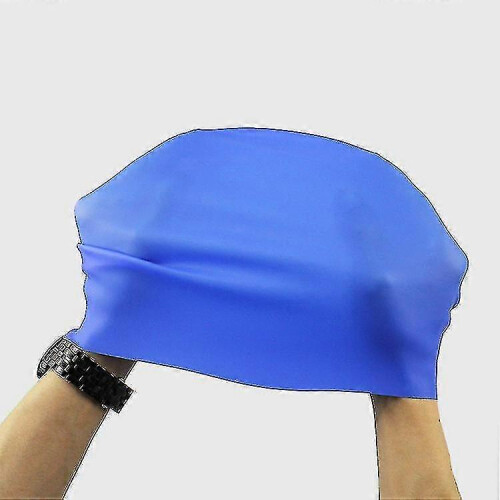 (rose Red) Silicone Swimming Cap for Adults, Solid Colour, Waterproof Ear Wrapping, Soft Non-Strangulating, Lightweight Hydrodynamic Design 1