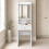 (Without Stool) White Dressing Table w/ Mirror Drawer and Stool 3