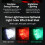 Lampe d'avertissement solaire LED couleur, dotée d'une-Rouge 8