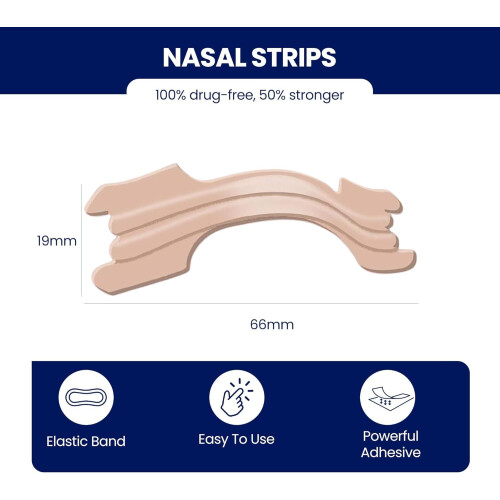 Massner Nasal Strips Medium 100 Pack  Extra Strength Anti Snoring Nose 2