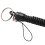 10X Lobster Clasp Black Spring Stretchy Coil Cord Strap Keychain Key Chain Rope 7