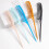 Pointed Tail Comb For Professional Barbers Wide Teeth-Rose red 2