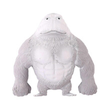 (Grey, 23*22m) Gorilla stressverlichtend speeltje, rekbaar en zacht, gemaakt van TPR-materiaal, 15 cm x 23 cm, bruin, grijs, blauw