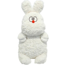 (White Rabbit) Niedliche Schweinchen-Plüschpuppe, handgefertigt, weiches Muppet-Spielzeug für Sammler