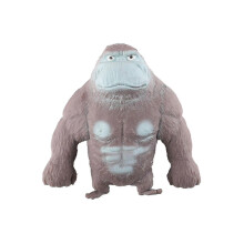 (Grey, 15*12m) Gorilla stressverlichtend speeltje, rekbaar en zacht, gemaakt van TPR-materiaal, 15 cm x 23 cm, bruin, grijs, blauw