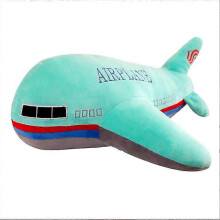 (Green, 60cm) Flugzeug-Plüschtier, Kinder-Schlafkissen, weiche Puppe, blau, 40 cm