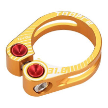 (Gold, 31.8mm) Objímka sedlovky 31,8 mm 34,9 mm, hliníková zliatina, kompatibilná so sedlovkami 27,2 – 31,6 mm