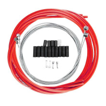 (red) Sada brzdových laniek bicykla kompatibilná s puzdrom laniek prehadzovačky Shimano SRAM pre zvýšenú bezpečnosť na bicykli