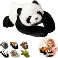 (Panda, 30cm) Gewichtetes Plüschtier zur Linderung von Angstzuständen und zur Unterstützung des Schlafs, niedliches Stofftier mit Mikroglasperlen