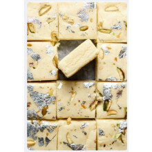 (White Burfi 1kg) The Taste Of Indian Sweets