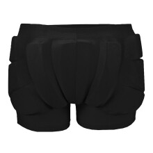 (black) Pantalones cortos acolchados para niños con protección gruesa de EVA en las caderas para patinaje, esquí y snowboard.