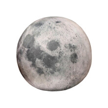 (Moon 17cm) Planet Plüschtier, Stofftier, Astronomie-Erdmodell, Lernkissen, Dekoration