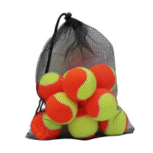 (Orange Yellow, 6.4cm) 12 piłek tenisowych do treningu w woreczku ze ściągaczem, guma i filc, średnica 6,4 cm