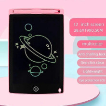 (12inch pink multi) 8,5 10 12 inch LCD-schrijftablet, tekenbord, digitaal grafisch pad voor kinderen