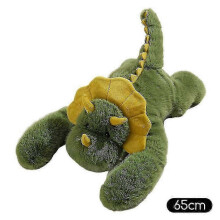 (Dinosaurs, 65cm) Verzwaard pluche dier voor angstverlichting en slaapondersteuning, schattig knuffeldier met microglaskralen.