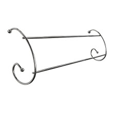 RTS 2-Tier Chrome Radiator Airer - Indoor Clothes Towel Dryer Rail - 2 Bar Radiator Mounted Drying Rack - Curved Lightweight Heavy Duty Airers - Large
