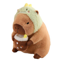 (Dinosaur, 30cm) Plüschtier Capybara, 30 cm, weiche Plüschpuppe aus PP-Baumwolle, gefüllt mit Baumwolle, für Zuhause, Zimmer oder Auto