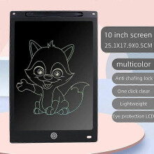 (10inch black multi) 8,5 10 12 inch LCD-schrijftablet, tekenbord, digitaal grafisch pad voor kinderen