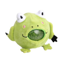 (Green) Dekompressionsspielzeug, ultraweiches Anti-Stress-Flanell-TPR-Plüschtier, niedliches Haustier für Büro, Kinder und Erwachsene