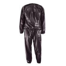 (Black, XXXL) Traje de sauna para hombres y mujeres, ajustable transpirable, aislamiento térmico, varios tamaños, color negro y plata