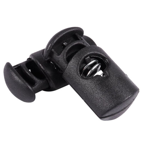 Diametro Foro 8 mm, Moschettone Fermacorda, Nero, 40 Pz 2