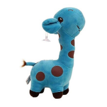 (Blue) 18 cm schattige giraf pluche pop knuffel zacht speelgoed voor kinderen paars blauw groen
