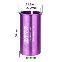 (Style I) Adaptador reductor de tija de sillín para bicicleta, aleación de aluminio, de 25,4 mm a 27,2 mm.