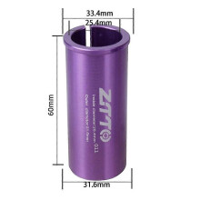(Style E) Adaptador reductor de tija de sillín para bicicleta, aleación de aluminio, de 25,4 mm a 27,2 mm.