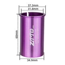 (Style Q) Adaptador reductor de tija de sillín para bicicleta, aleación de aluminio, de 25,4 mm a 27,2 mm.