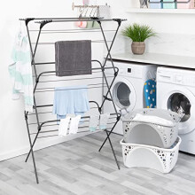 Minky Premium Sure Grip Extra Wide 3 Tier Airer, indoor airer, Clothes drying, Stainless steel, Gunmetal
