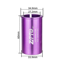 (Style L) Adaptér na sedlovku bicykla, redukčné puzdro, hliníková zliatina, 25,4 mm na 27,2 mm