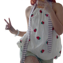 (pink gray) Gestreepte katoenen sjaal, 4x180cm, Y2K Punk Harajuku lange decoratieve sjaal voor mannen en vrouwen