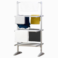 Status 248W 3-Tier Heated Clothes Airer, Foldable Aluminium Electric Drying Rack with 21 Rails, Low-Energy Indoor Laundry Dryer Stand (AHCA-248W1PKB5)
