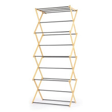 Beldray Bamboo 4 Tier Clothes Airer, Folding Indoor Drying Rack