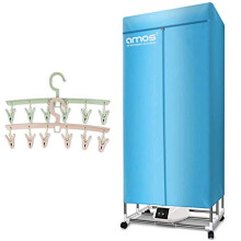 AMOS Eezy-Dry PRO Electric Clothes Dryer Extra Tall 1300W Large Capacity 15kg 25 Items Energy-Efficient Indoor Wet Laundry Warm Air Drying Wardrobe