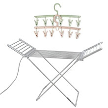 AMOS 230 Electric Heated Clothes Dryer Folding Energy-Efficient Indoor Wet Laundry Drying Rack + 15-Peg Airer