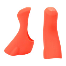 (orange color) Funda protectora silicona antideslizante para palanca de cambios bicicleta carretera Compatible con Shimano 4700 5800 6800