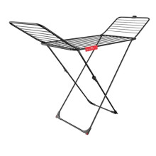 Vileda Extra Ultimate Clothes Airer with X-Legs (Black Edition)